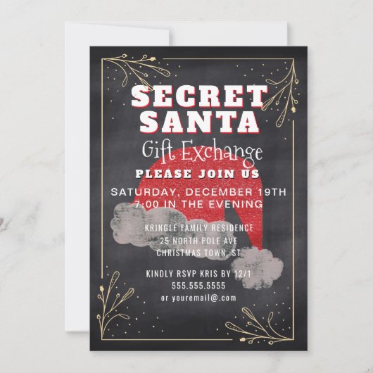 Geheime uitnodiging voor de uitwisseling van cadea (Voorkant)