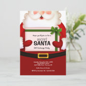 Geheime uitnodiging voor kerstfeestdag (Staand voorkant)