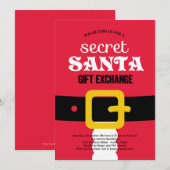 Geheime uitnodiging voor kerstfeestdagen (Voorkant / Achterkant)