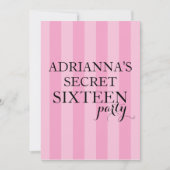 Geheime verrassing zweet zestien-partijenroze stre kaart (Voorkant)