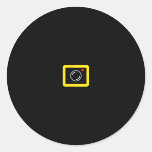 Geheime video-opname Belt Agent Funny Camera Hall Ronde Sticker