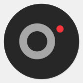 Geheime video-opname Grappig geheim agent Hallowee Ronde Sticker (Voorkant)