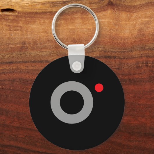 Geheime video-opname Grappig geheim agent Hallowee Sleutelhanger (Voorkant)