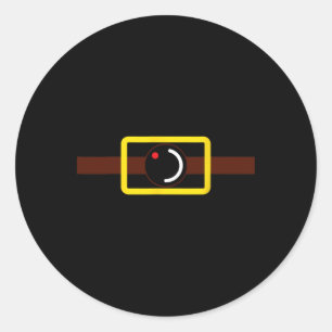 Geheime video-opname Grappige camera Halloween Kos Ronde Sticker