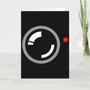 Geheime video-opname grappige cameraman Halloween  Kaart