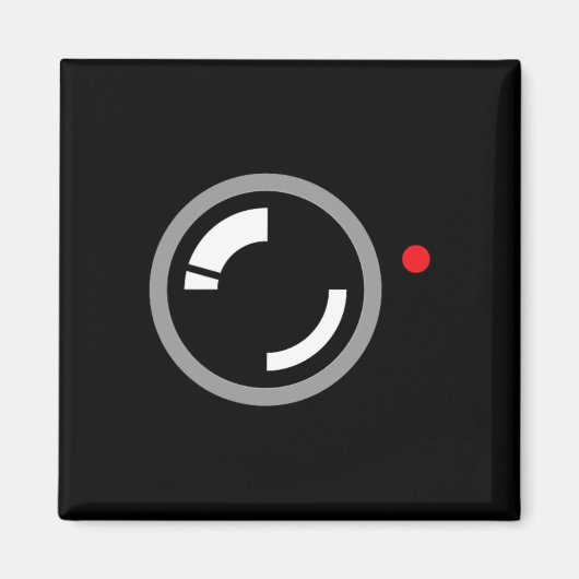 Geheime video-opname Grappige cameraman Halloween  Magneet (Voorkant)