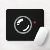 Geheime video-opname Grappige cameraman Halloween  Muismat (Met muis)