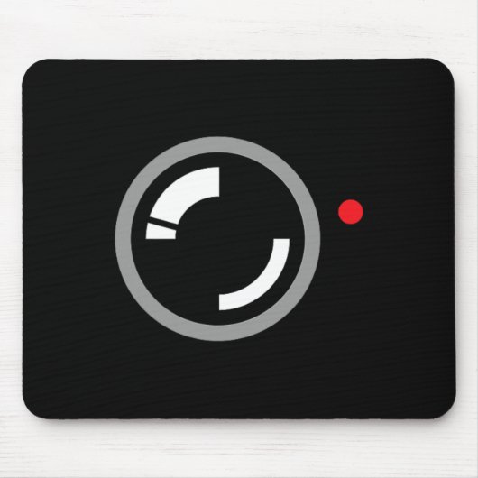 Geheime video-opname Grappige cameraman Halloween  Muismat (Voorkant)