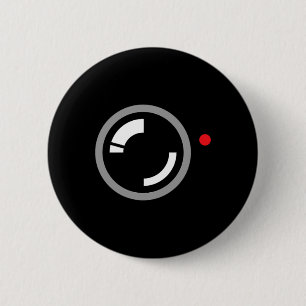 Geheime video-opname Grappige cameraman Halloween  Ronde Button 5,7 Cm