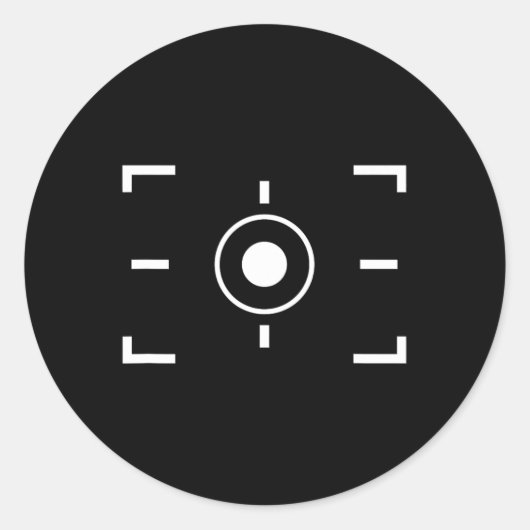 Geheime video-opname Grappige fotograaf Hallowee Ronde Sticker (Voorkant)