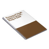 Geheime Wachtwoord Notitieboek (Rechterzijde)