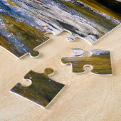 Geheime Waterval Noord Carolina. Legpuzzel (Zijkant)