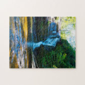 Geheime Waterval Noord Carolina. Legpuzzel (Horizontaal)