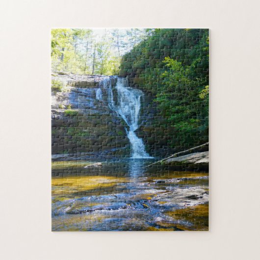 Geheime Waterval Noord Carolina. Legpuzzel (Verticaal)