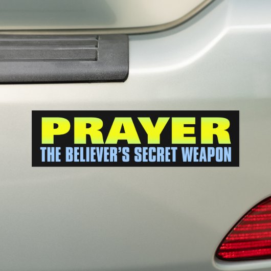 Geheime Weapon: Prayer Bumpersticker (Op auto)