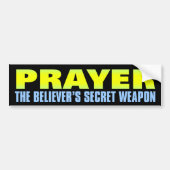 Geheime Weapon: Prayer Bumpersticker (Voorkant)