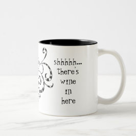 Geheime wijn Funny Mug Tweekleurige Koffiemok