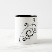 Geheime wijn Funny Mug Tweekleurige Koffiemok (Center)