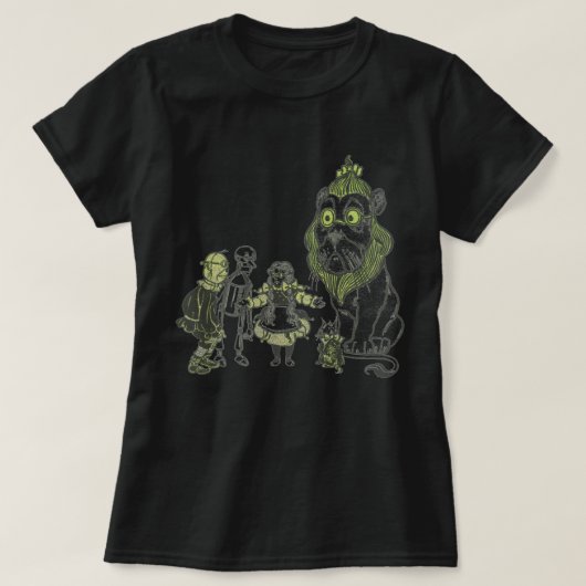 Geheime wizard van Oz Retro  T-shirt (Design voorkant)