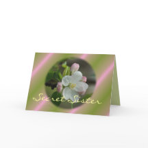Geheime zuster Apple Bloom Card - pas aan