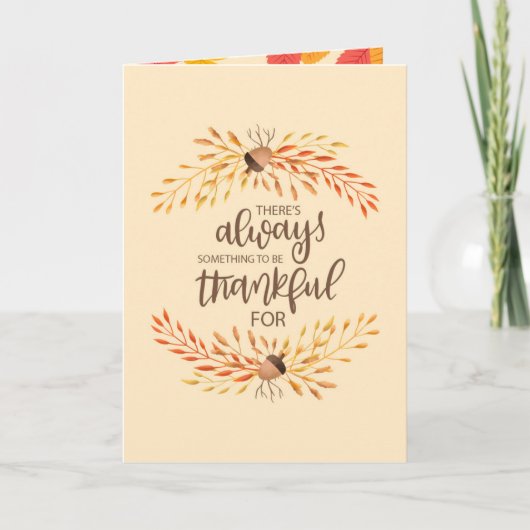 Geheime zuster Happy Thanksgiving Kaart (Voorkant)