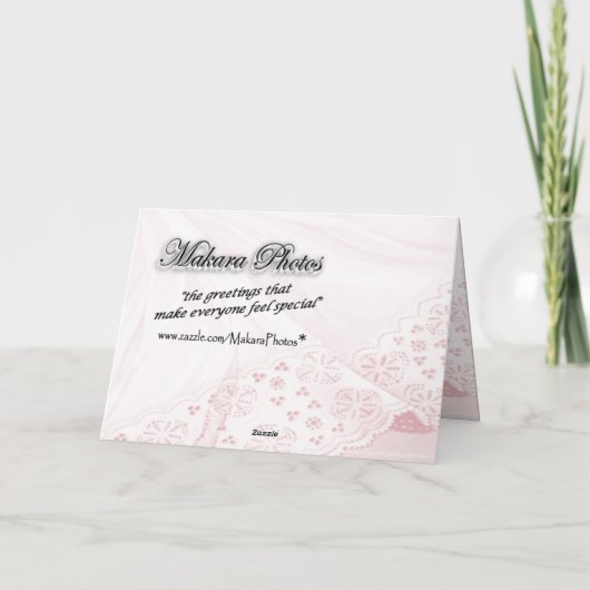 Geheime Zuster-Roze & Kant-iedere gelegenheid Kaart (Achterkant)