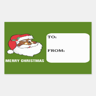 Geheime zwarte kerstbeker met cadeau Label sticker