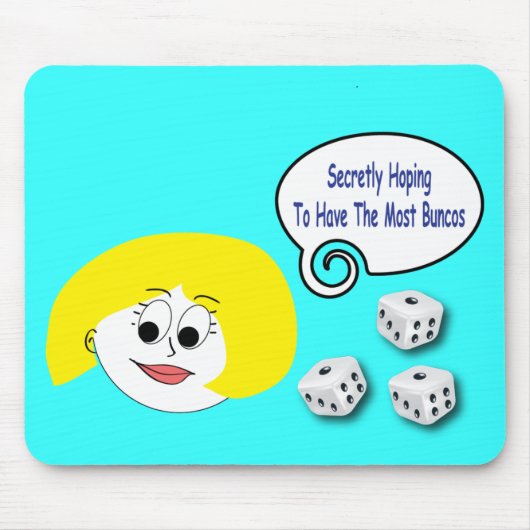 Geheimelijk hopend de meeste Buncos Muismat (Voorkant)