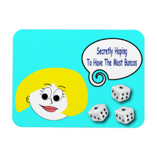 Geheimelijk hopend op de meeste Buncos Magneet