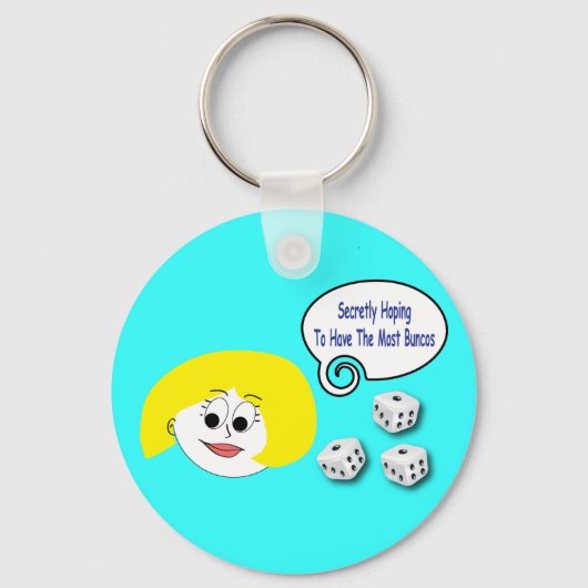 Geheimelijk hopend op de meeste Buncos Sleutelhanger (Voorkant)