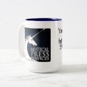 Geheimelijk uitdelen van koffie Mok (Voorkant links)