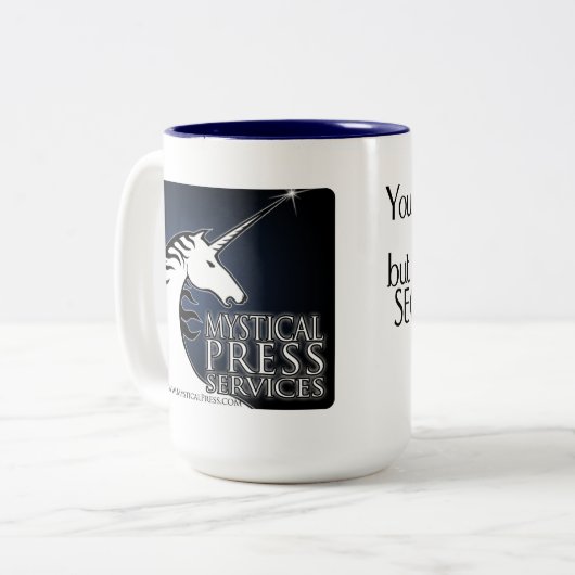 Geheimelijk uitdelen van koffie Mok (Voorkant links)