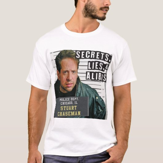 Geheimen leugens en alibi T-shirt (Voorkant)
