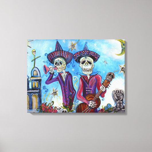 "Geheimen van de Mariachi" omwikkeld doek Canvas Afdruk (Voorkant)