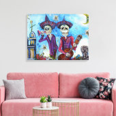 "Geheimen van de Mariachi" omwikkeld doek Canvas Afdruk (Insitu (Woonkamer))