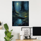 Geheimen van een oud bos poster (Thuiskantoor)