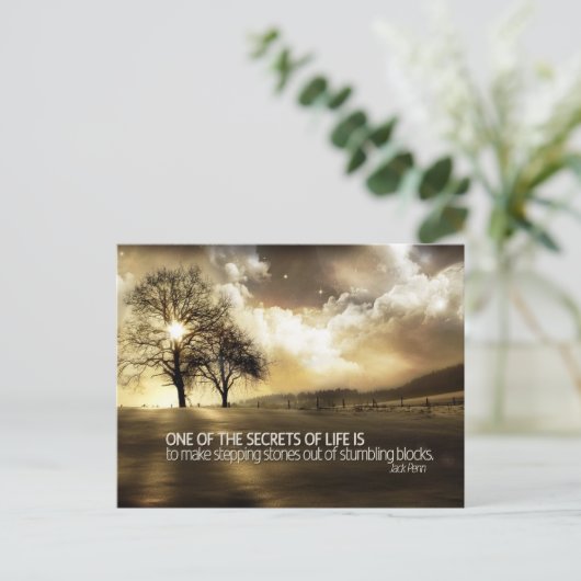 geheimen van het leven briefkaart (Staand voorkant)