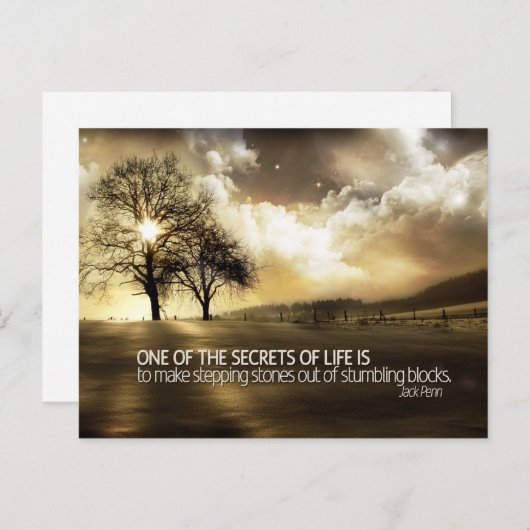 geheimen van het leven briefkaart (Voorkant / Achterkant)