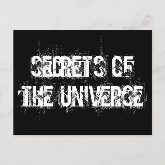 Geheimen van het universum briefkaart (Voorkant)
