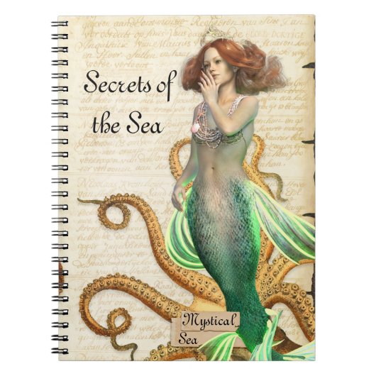 Geheimen van het Zee Zeemeermin Notitieboek (Voorkant)