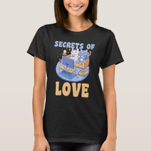 Geheimen van kat Liefde Meow Videogames Gamen Kat T-shirt