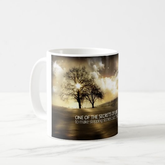 Geheimen van Motivatie Mok van het leven (Voorkant links)