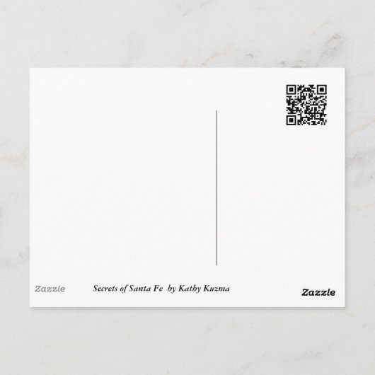 Geheimen van Santa Fe Briefkaart (Achterkant)