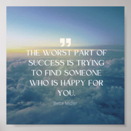 Geheimen van Succes - Bette Midler Citaat Poster