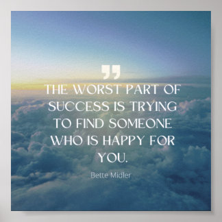 Geheimen van Succes - Bette Midler Citaat Poster