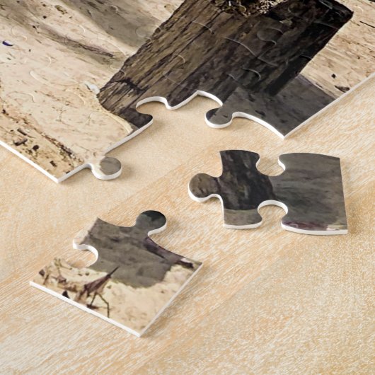 Geheimhouding Tropisch strand Marry Me Puzzle Legpuzzel (Zijkant)