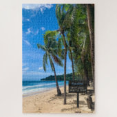 Geheimhouding Tropisch strand Marry Me Puzzle Legpuzzel (Verticaal)