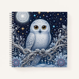 Geheimnisse der Winternacht – Schneeeule Notitieboek