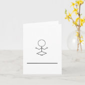 geheimzinnige briefkaart (Gele Bloem)