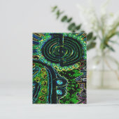 geheimzinnige kunst briefkaart (Staand voorkant)